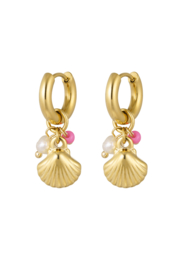 Oorbellen summer schelp