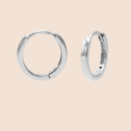 Basic hoop 12mm  - echt zilver