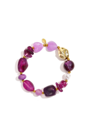 Kralenarmband paars