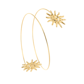 Bovenarm armband goud zon -  arm cuff