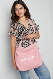 La vie en rose shopper tas