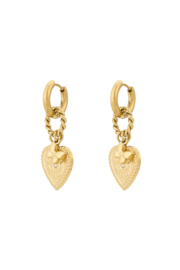 Oorbellen butterfly heart