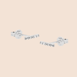 Oorknopjes bar bling- echt zilver