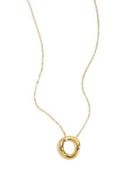 Ketting met groot rondje goud