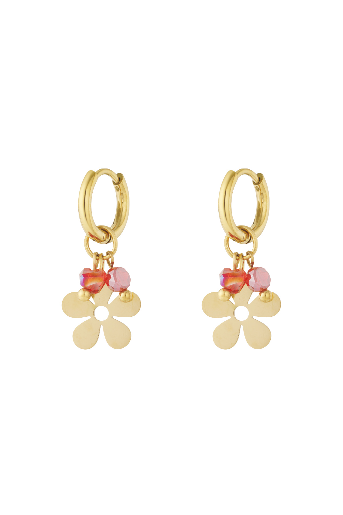 Oorbellen charms bloem