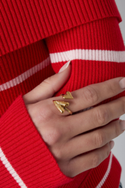 Ring met 2 harten