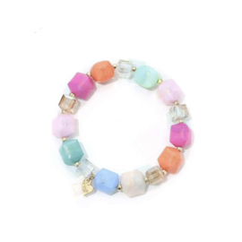 Kralen armband pastel