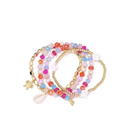 Armbandenset kralen zomer