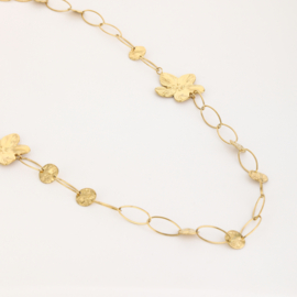 Lange ketting flowers