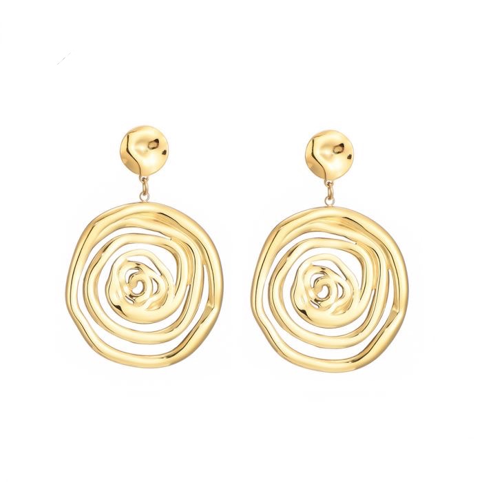 Statement oorbellen swirl