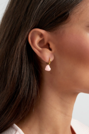 Oorbellen hartjes pink