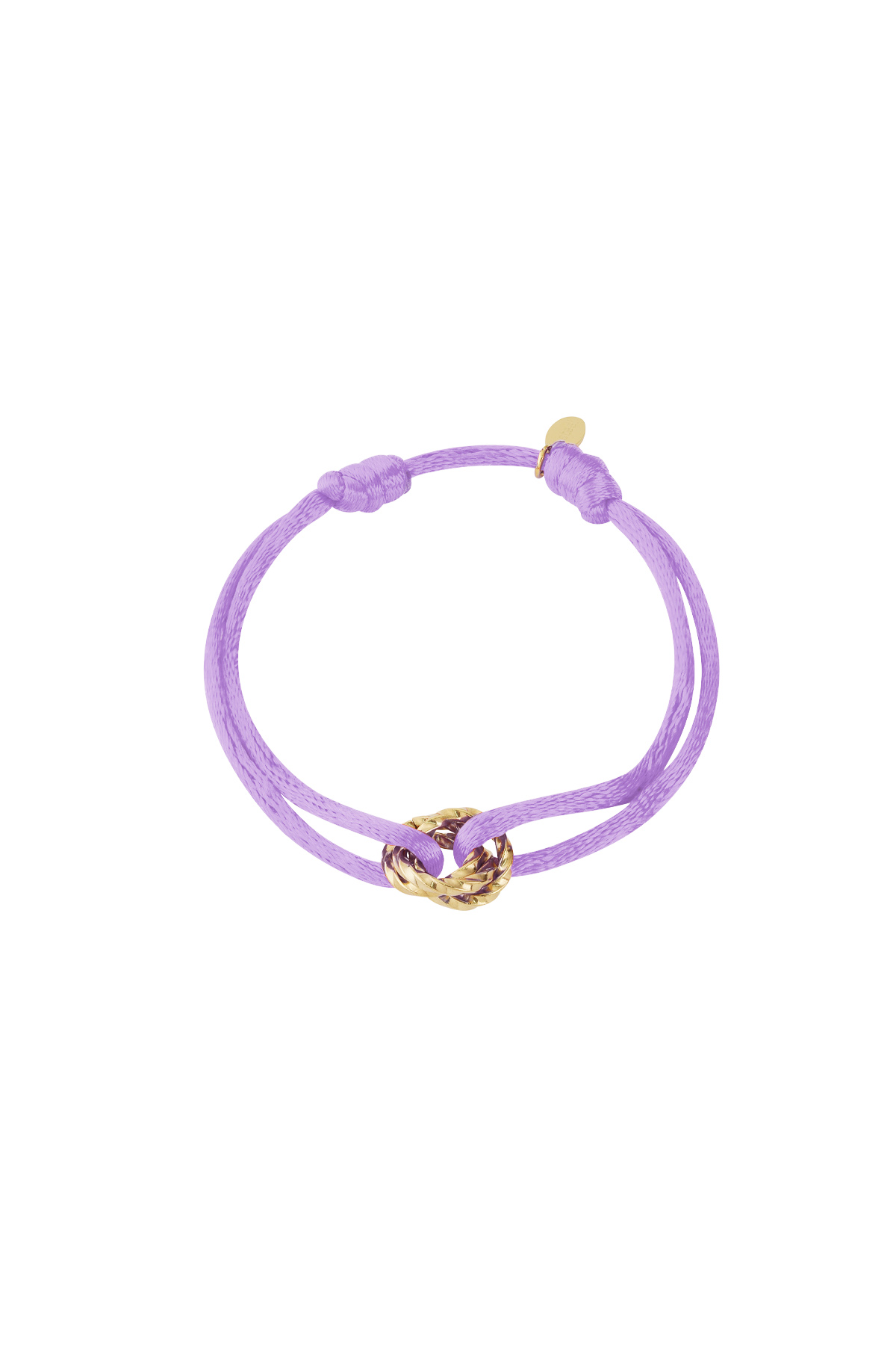 Connected armband touw lila