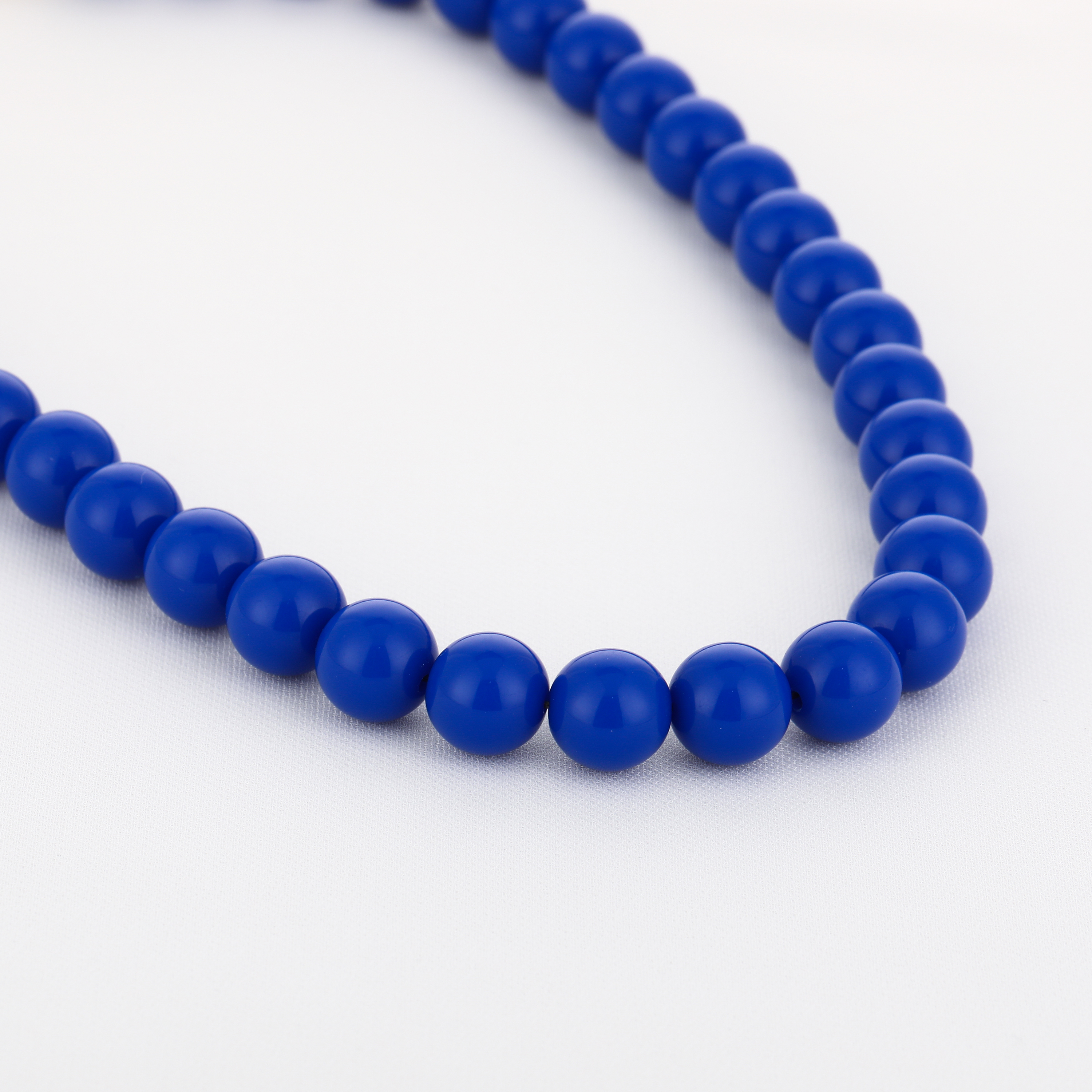 Kralenketting bolletjes kobalt