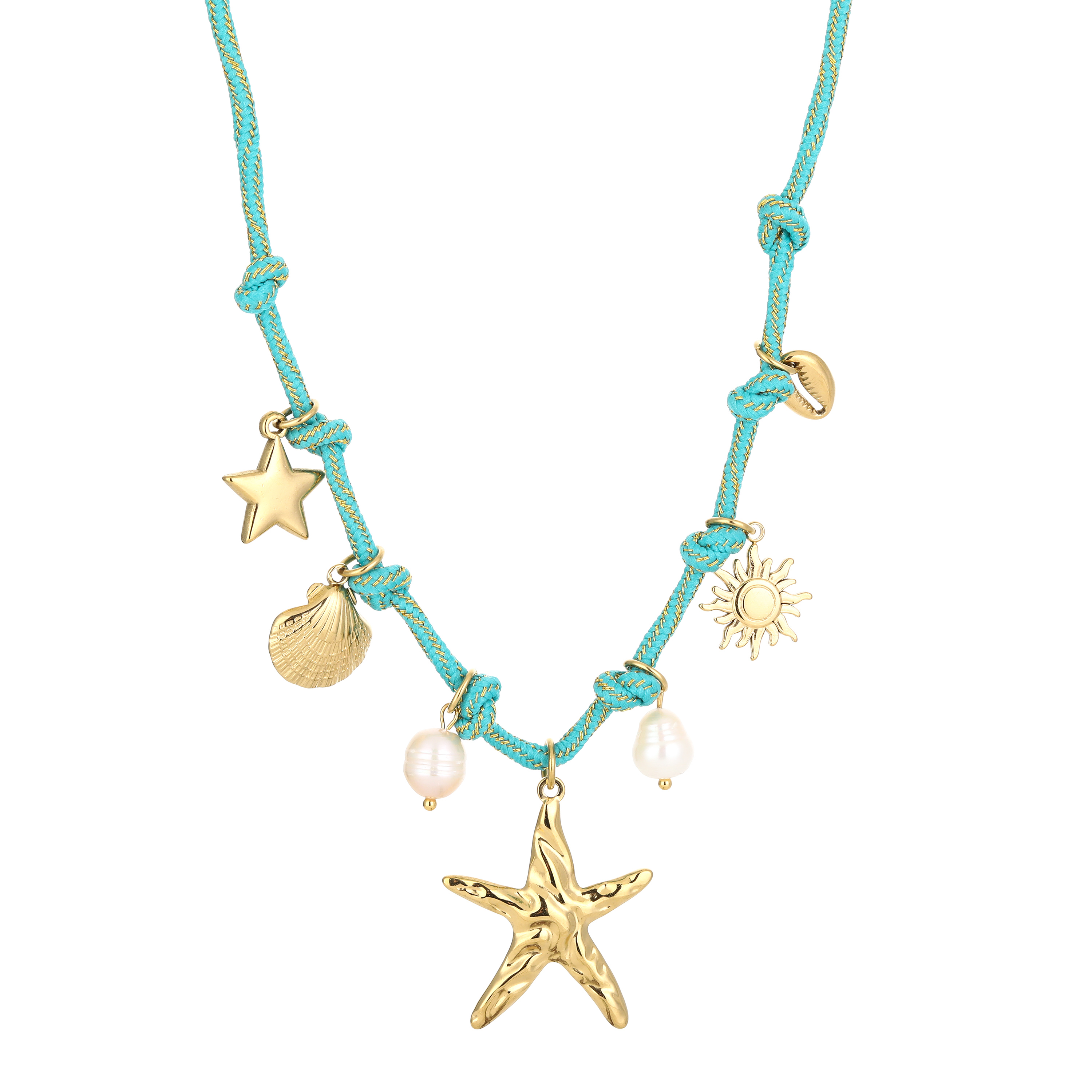 Bedelketting touw zeester