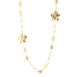 Lange ketting flowers