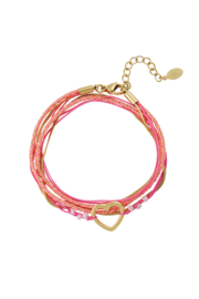 Armbandenset roze