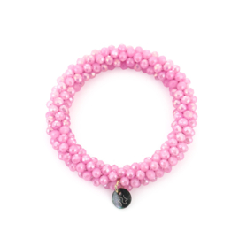 Kralen armband roze