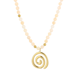 Kralenketting beach beige