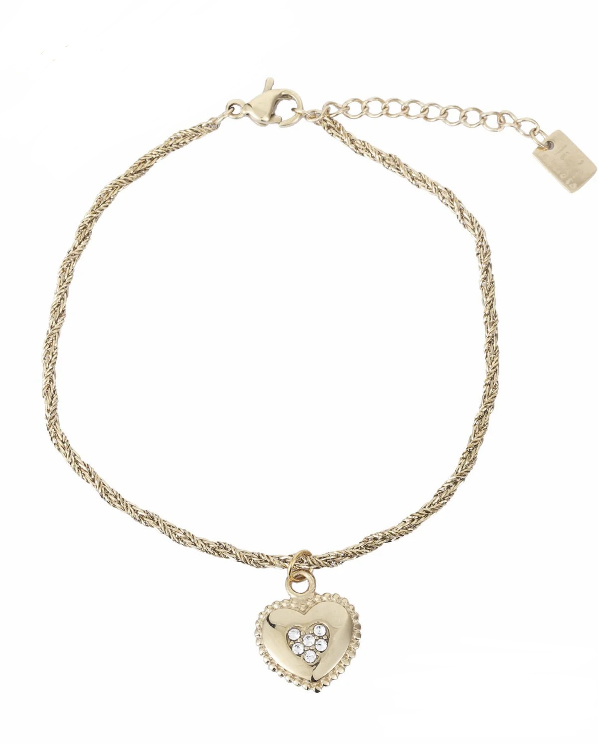 Armband touw met hart