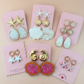 Statement oorbellen pretty zeester