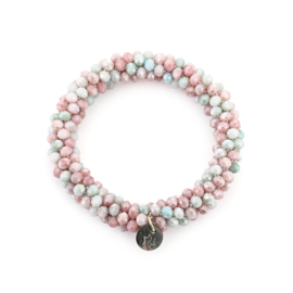 Kralen armband pink mix