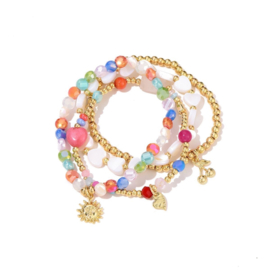 Armbandenset kralen multi zon