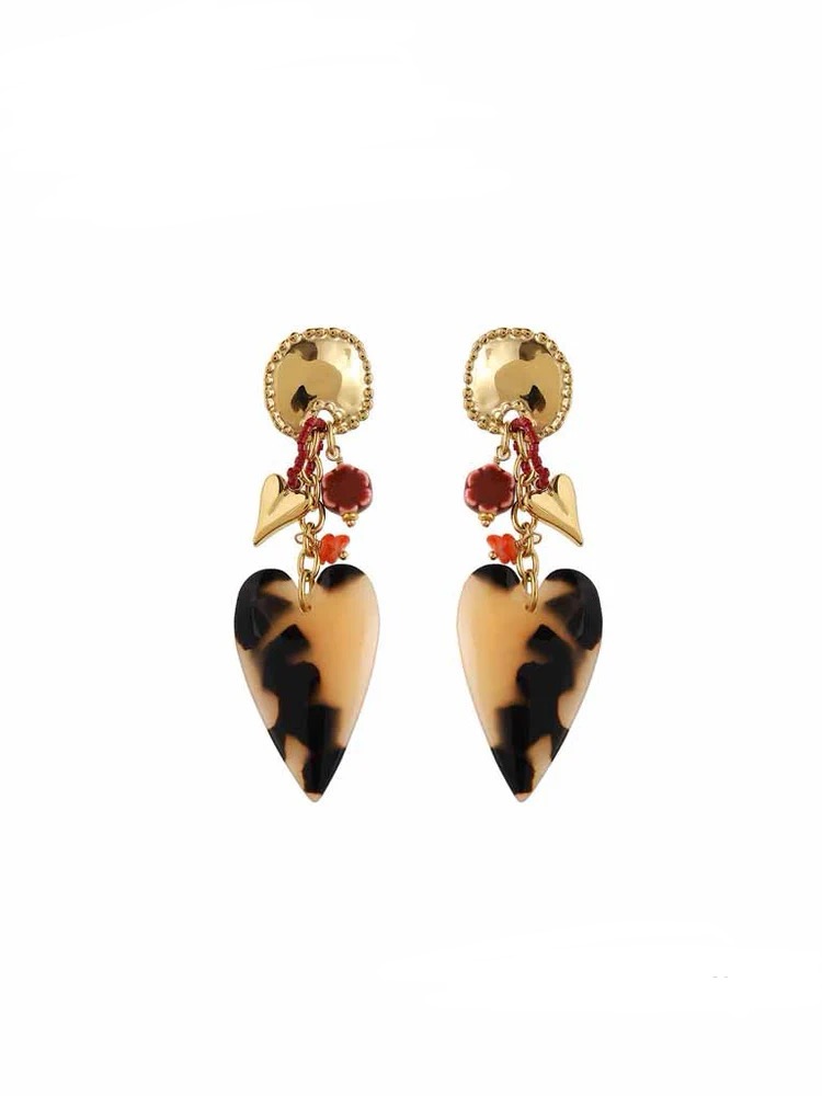 Statement oorbellen panter hart