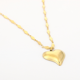 Lange ketting met hartje