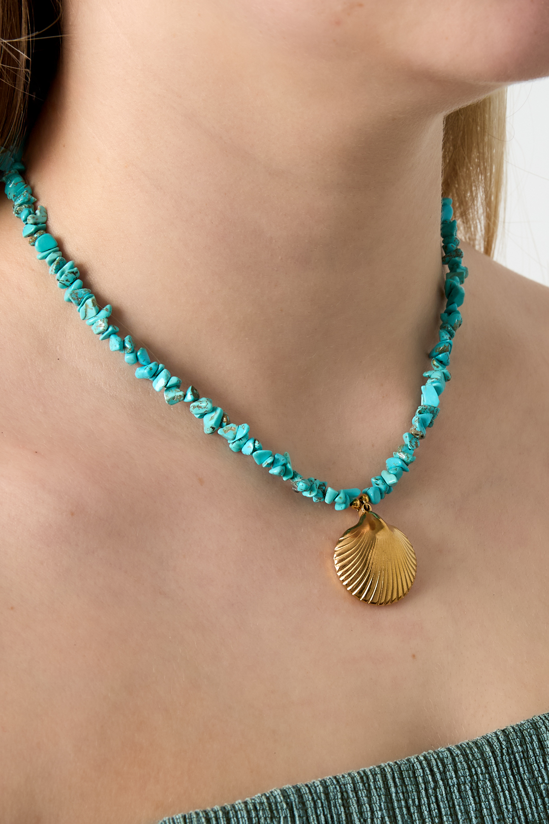Kralenketting schelp