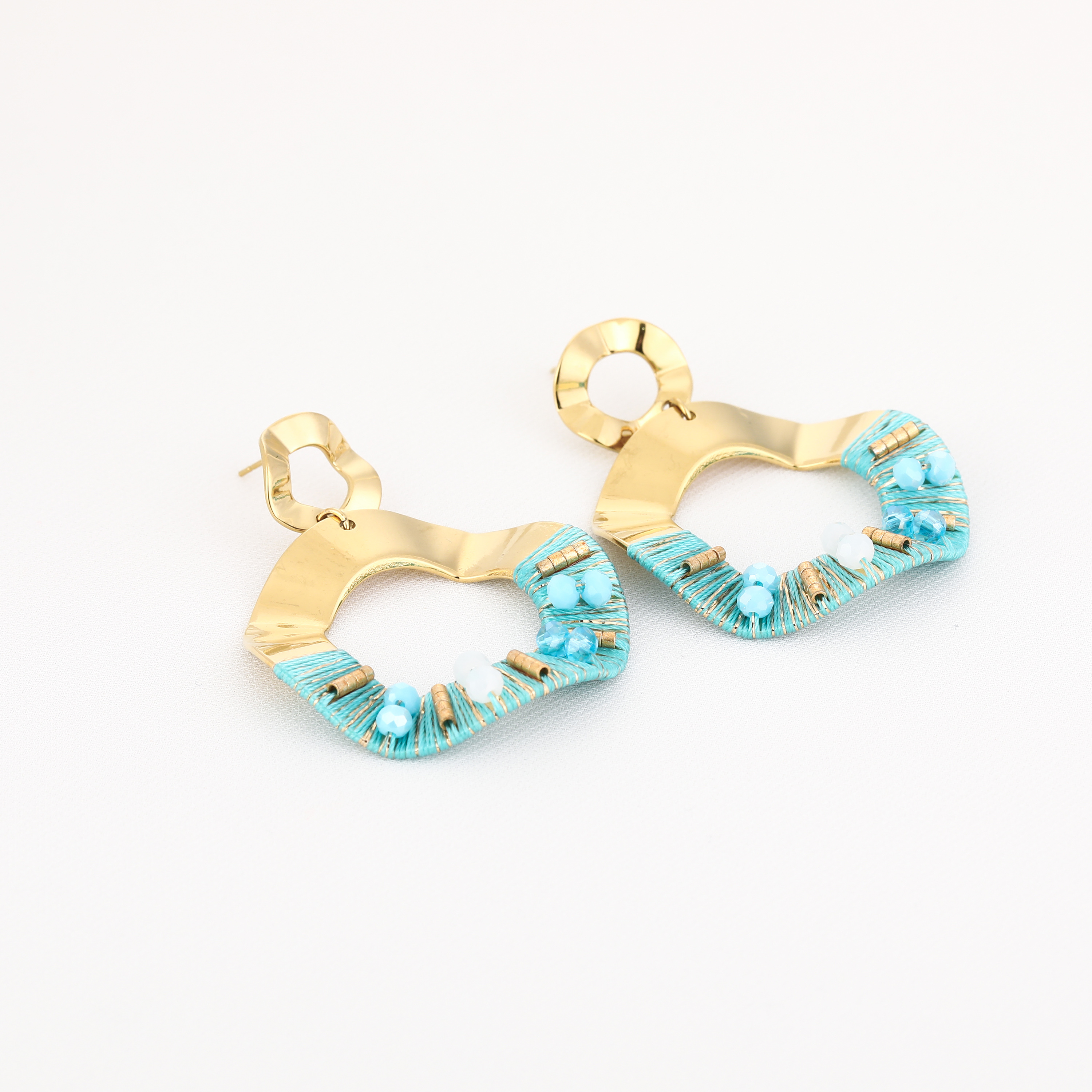 Summer oorbellen turquiose