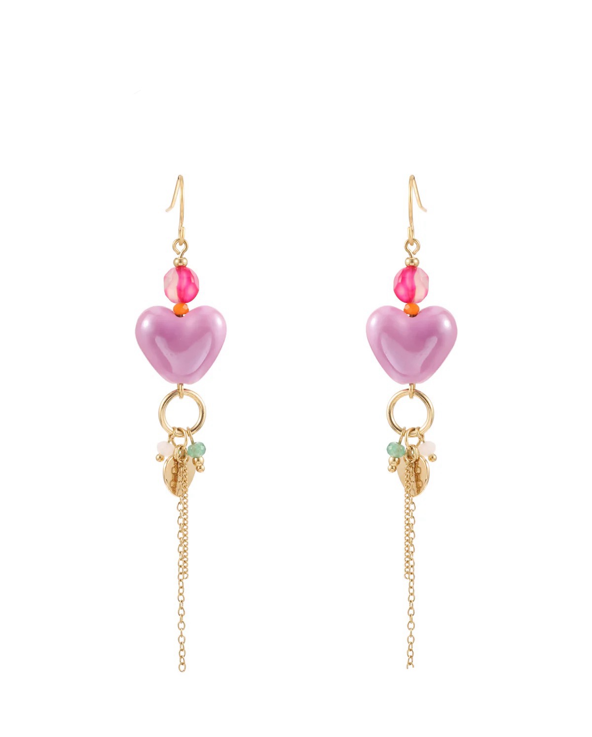 Pretty pink oorbellen