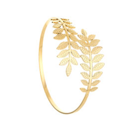 Bovenarm armband goud blad -  arm cuff