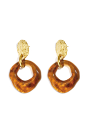 Statement Oorbellen pretty bruin
