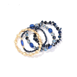 Armbandenset blauw