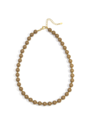 Ketting met kralen beige