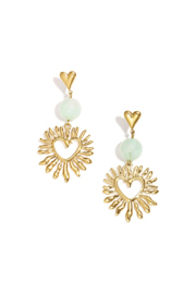 Statement Oorbellen hart en kraal