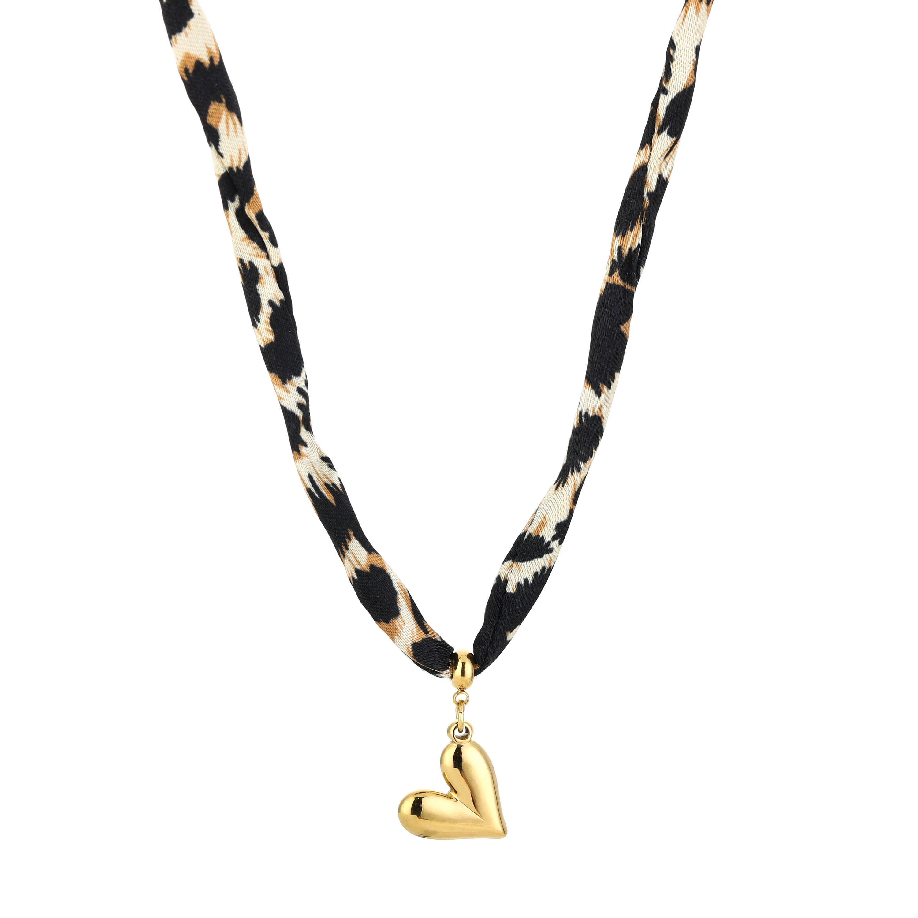 Panter ketting met hartje