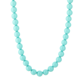 Kralen ketting zeeblauw kralen