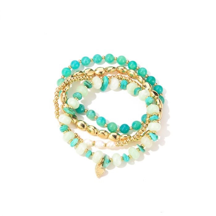 Armbandenset kralen groen