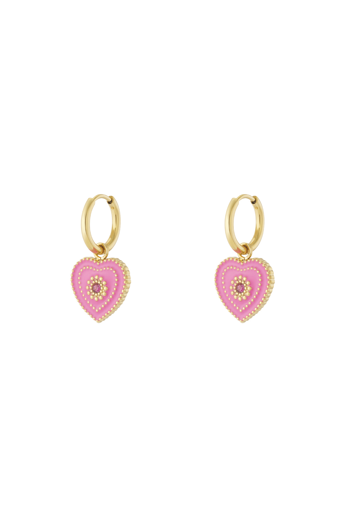 Oorbellen charms hartje