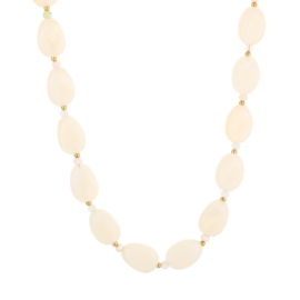 Grote kralenketting wit