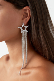 Statement oorbellen bling ster