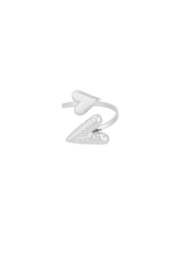 Ring met 2 harten