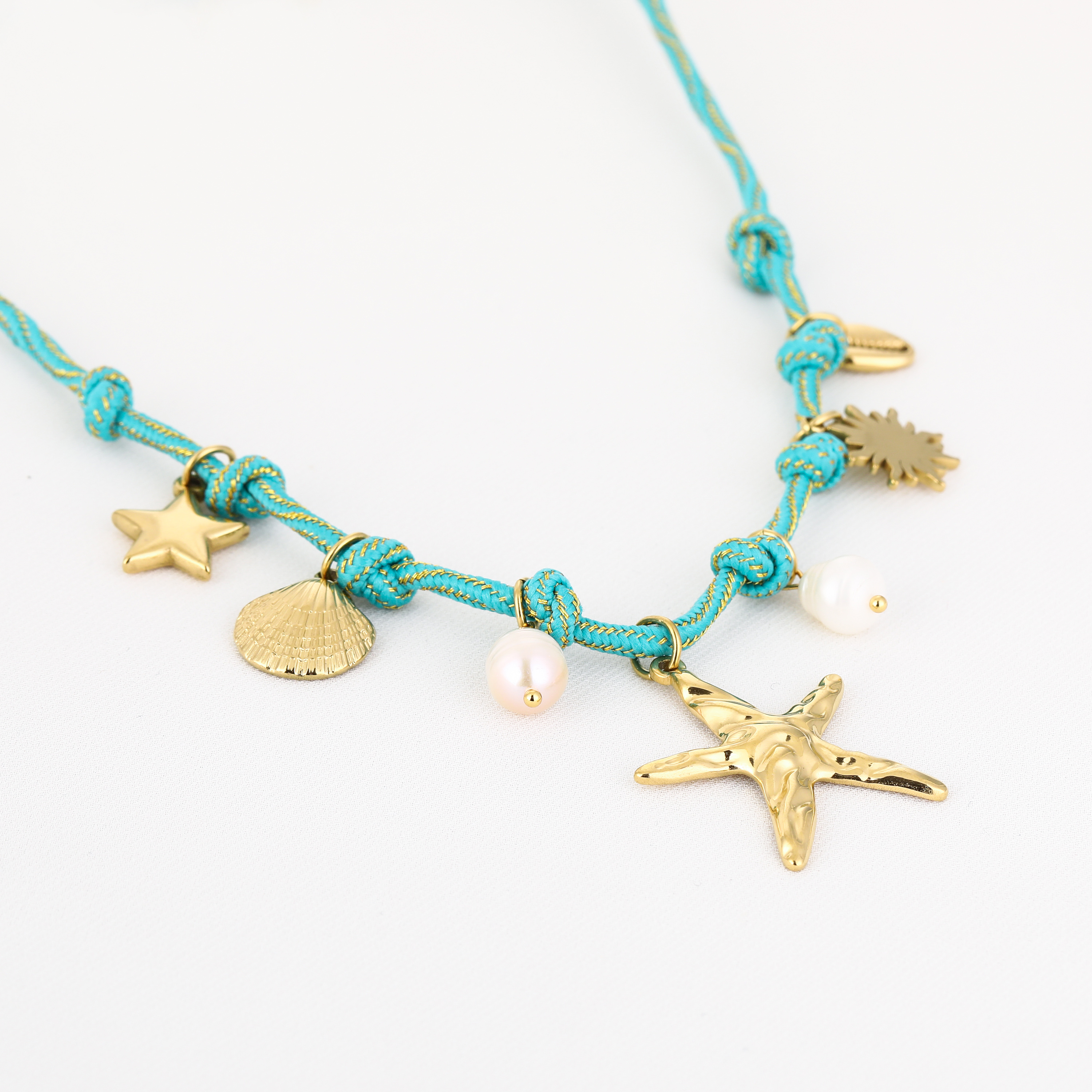 Bedelketting touw zeester