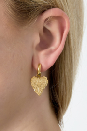 Oorbellen charms hartje