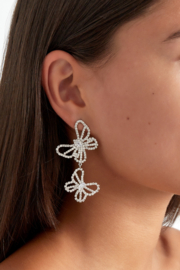 Statement oorbellen bling vlinder
