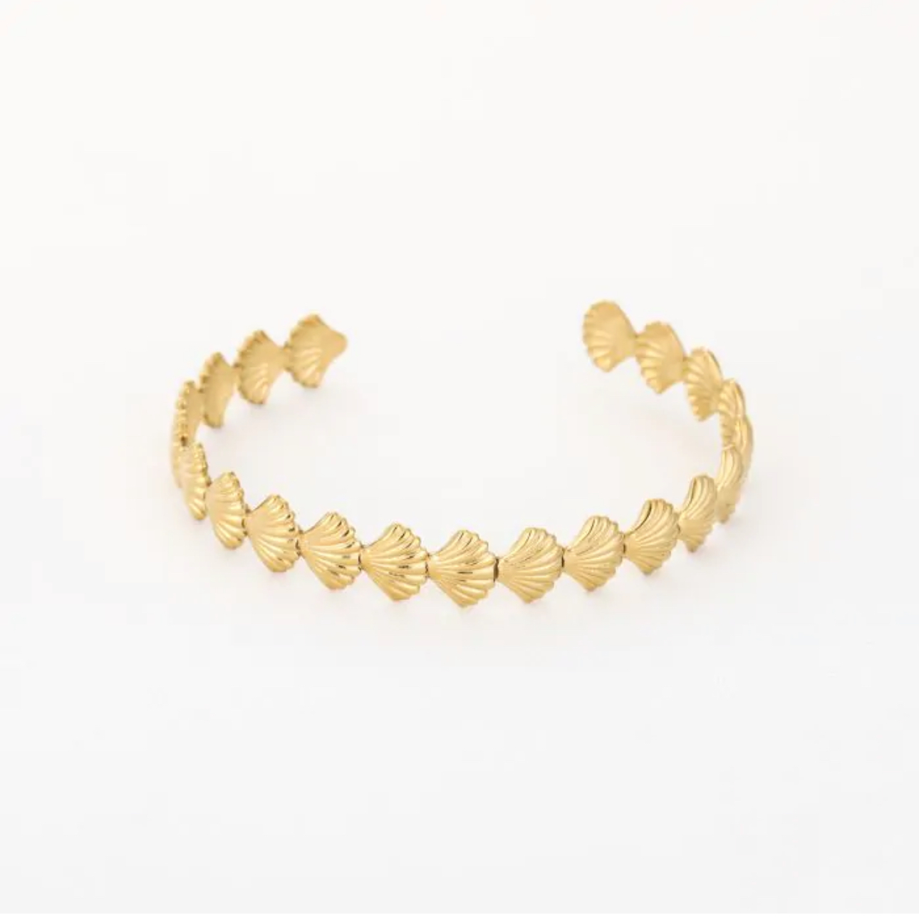Bangle schelpen goud