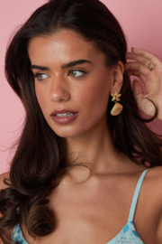 Stainless steel statement zeester schelp