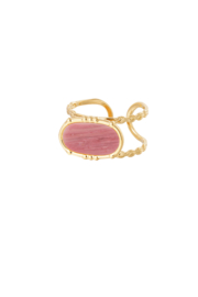 Stone ring roze