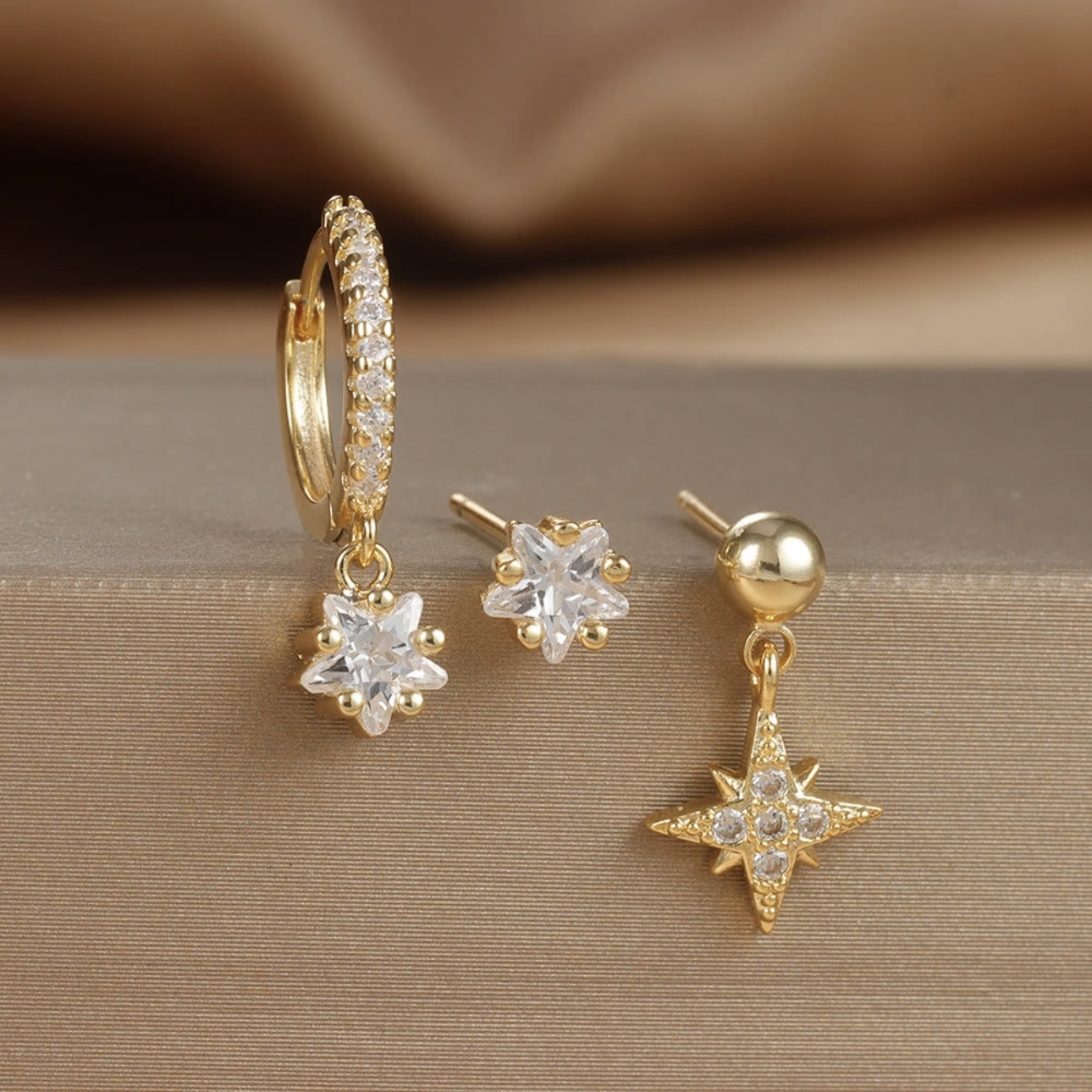 Earparty voor 3 gaatjes starry